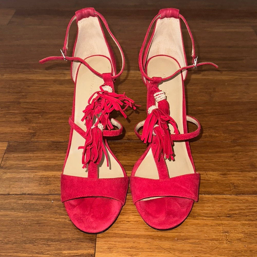 Red Tassel Heels